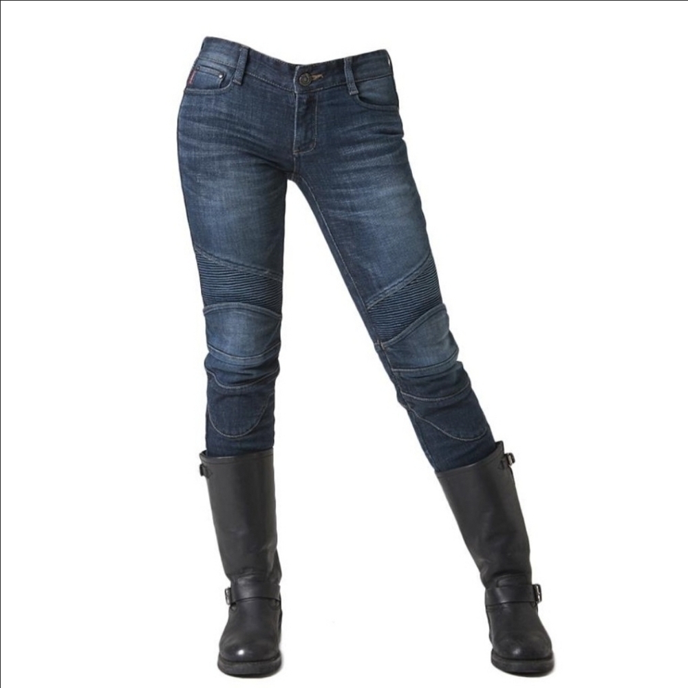 Ugly Bros Twiggy Women's Denim Armored Blue Jeans Size 26